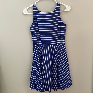 Polo by Ralph Lauren Navy and White Striped Kids Dress